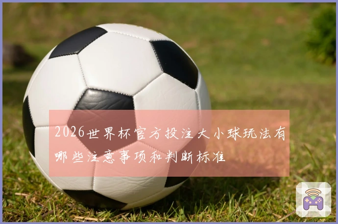 2026世界杯官方投注大小球玩法有哪些注意事项和判断标准